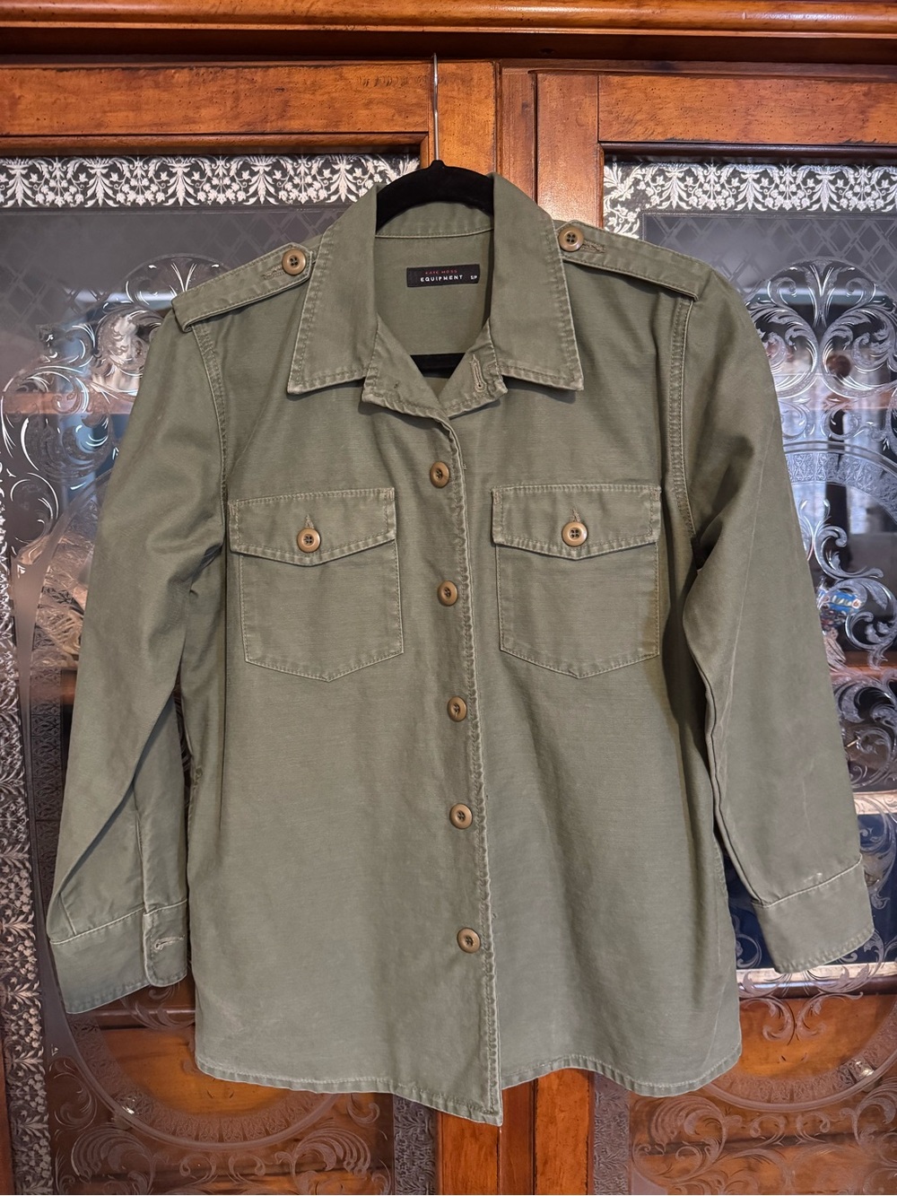 Women’s Olive Utility Jacket by Kate Moss Equipment